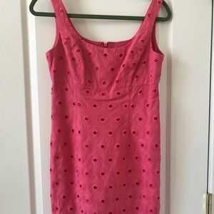 Pink coral eyelet dress size S. Worn twice.